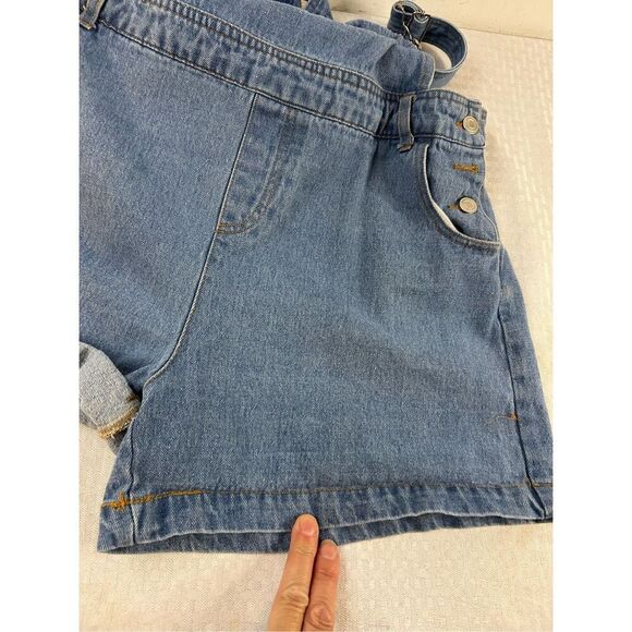 Sans Souci denim Short overalls large rn#96652 - Picture 7 of 7